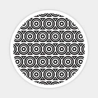 Circles and Diamonds Geometric Pattern Magnet